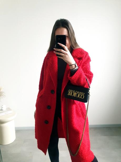 Červený kabátik xl, xl