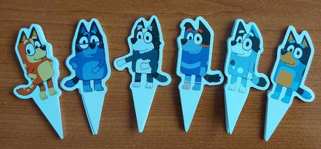 Tortový zápich bluey (24ks) - skladom, tz-152,