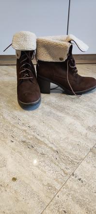 Kotnikove čižmičky s kožušinkou, deichmann,41