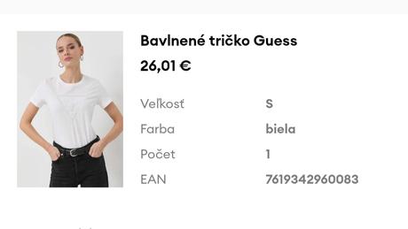 Tričko guess, guess,s
