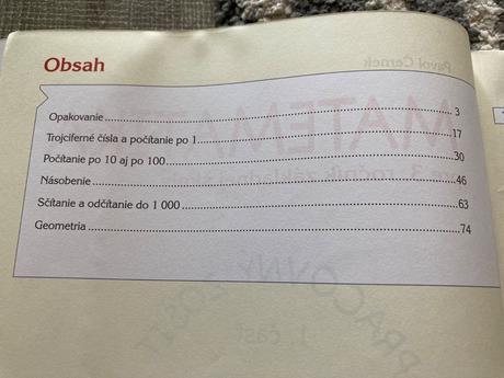 Matematika pre 3.ročník zš, 1. časť pracovný zošit, 