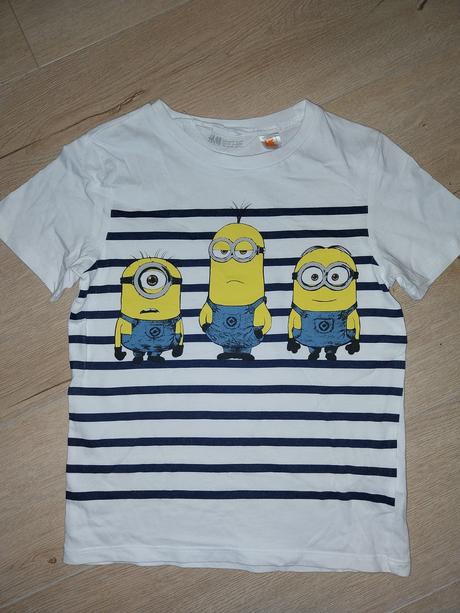 Tričko mimoni, h&m,116