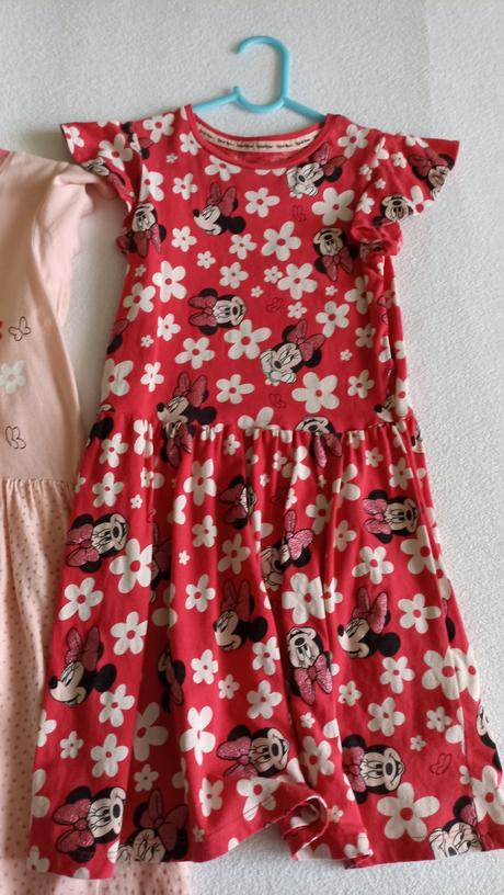 3x letné šaty s minnie, c&a,122