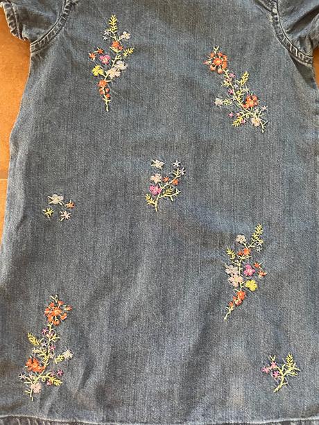 Riflove saty s kvetinkami, next,128