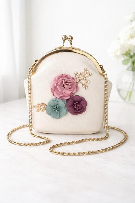 Elegantná kvetinová kabelka, 