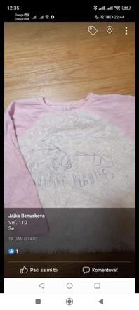 Tričko s dlhým rukávom, 110