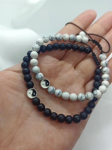 Jing-jang partnerské náramky, 