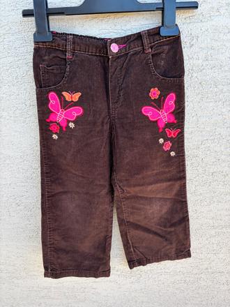 Široké menčestrové nohavice/menčestráky, cherokee,104