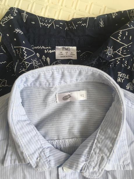 Košeľa 92 2ks, f&f,98