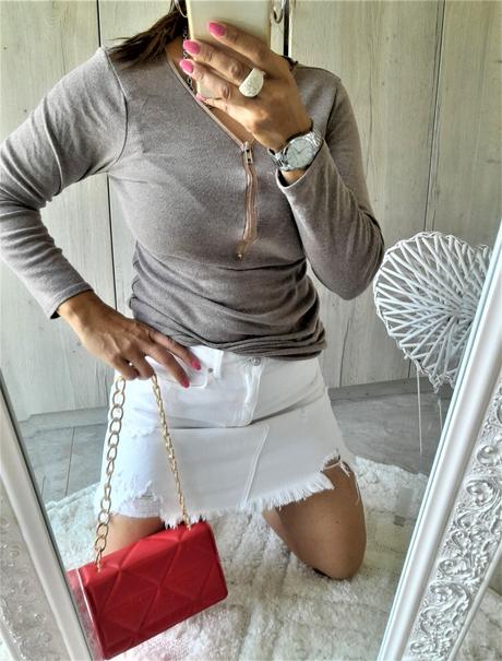 Predĺžený hnedý sveter-s/m, s