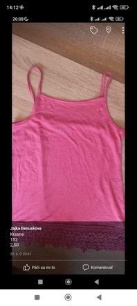 2x letné trička, 152