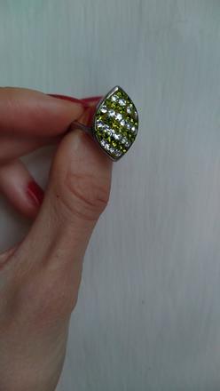 Prsteň striebro 925+swarovski, swarovski