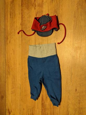 Tepláky + čiapka, lupilu,68