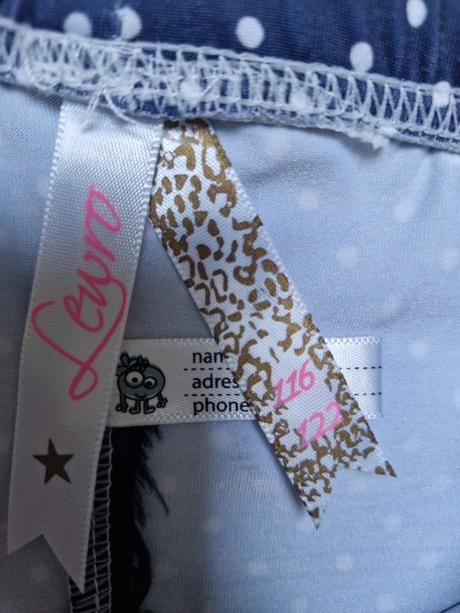 Kvetovane a modre  leginy 116/122, lewro,122