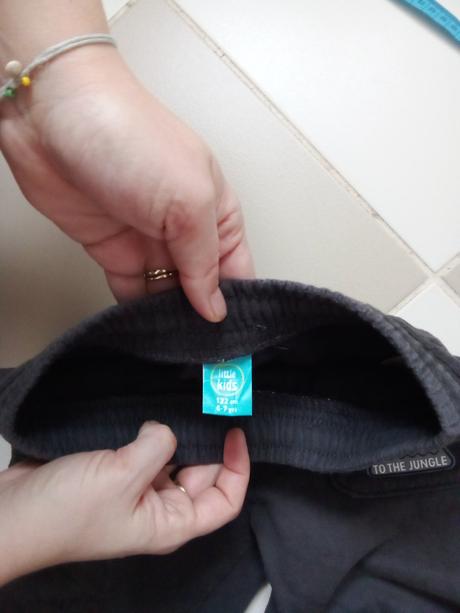 Tmavosivé tepláky 116/122, pepco,122