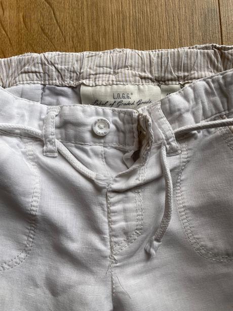 Ľanové nohavice, h&m,86