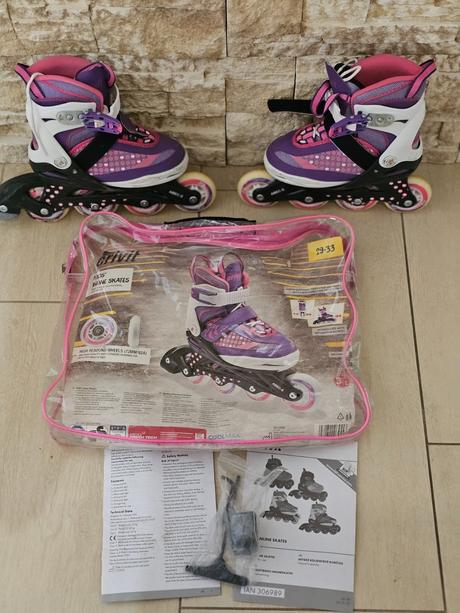 Rastuce in-line korcule 29-33 crivit, crivit,33
