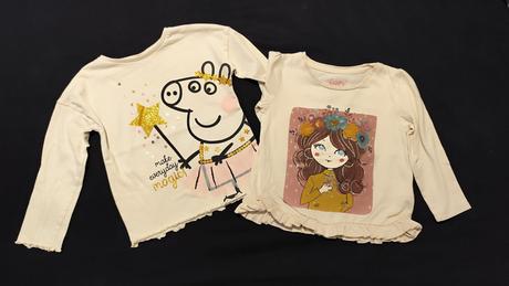 Dievčenské tričká 2ks 86/92, f&f,86