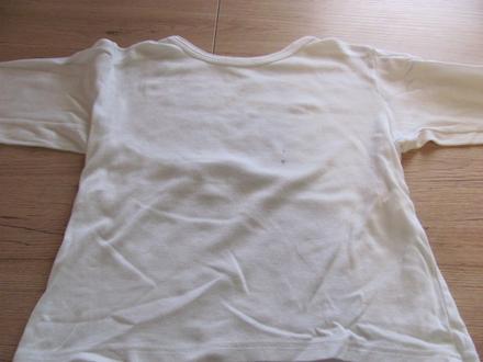 Biely nátelník s dlhým rukávom veľ. 104, slovenka,104