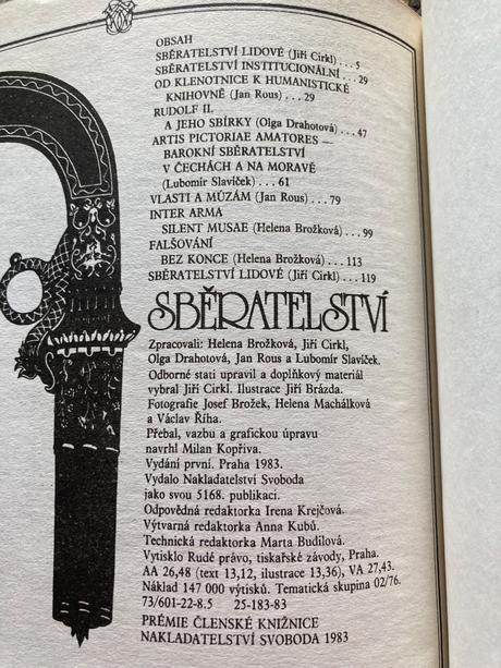 Sberatelství-prvé vyd.1983, 