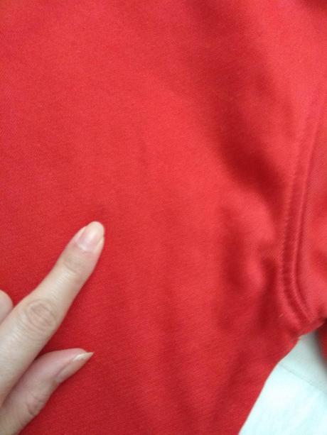 Červená mikina na zips, 122