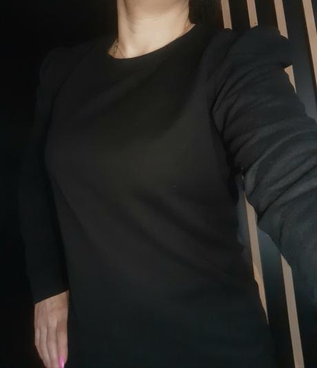 Tričko s puf rukávom, bershka,s