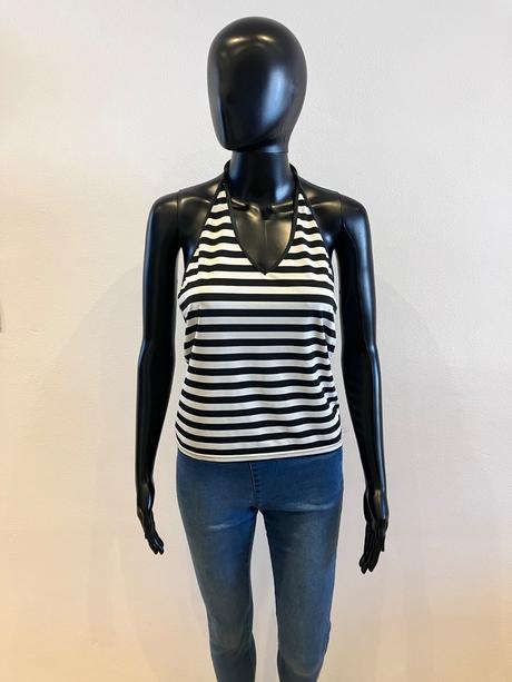 Dámsky pásikavý letný top, m