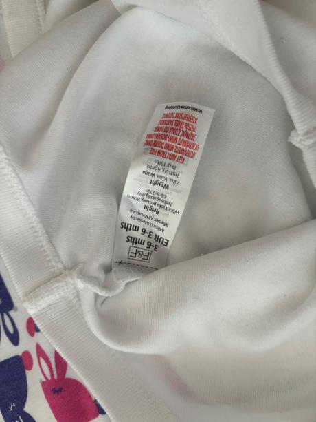 Letné ziarive zajacikove body 3-6 mesiacov, f&f,62