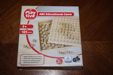 Drevene pismenka - naucna hra, 