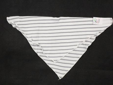 Šedo-biela prúžkovaná šatka next veľ. 6-9 mes., next,74