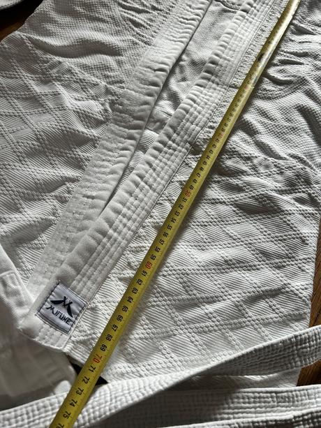 Kimono set velkost 150 mifuno biely+zlty pas, 152