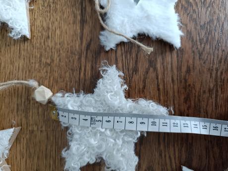 5 ks chlpatých hviezdičiek na vianočný stromček al, 