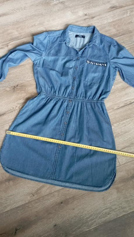 Pekné riflové šaty s/m (už s poštovným), sinsay,164