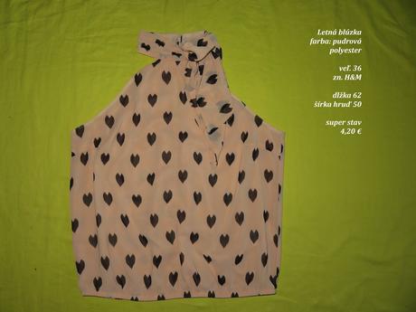 Elegantná blúzka so srdiečkami, h&m (36), h&m,36