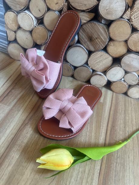 Šľapky s mašličkou dievčenské, 30 / 31 / 32