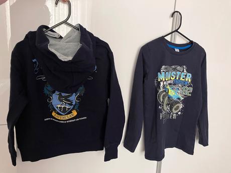 Tricko +2x mikina, 122–134