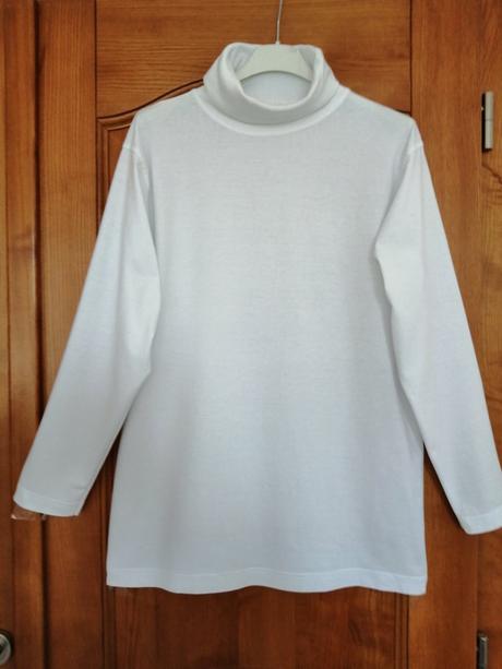 Biely bavlnený rolák, only,40