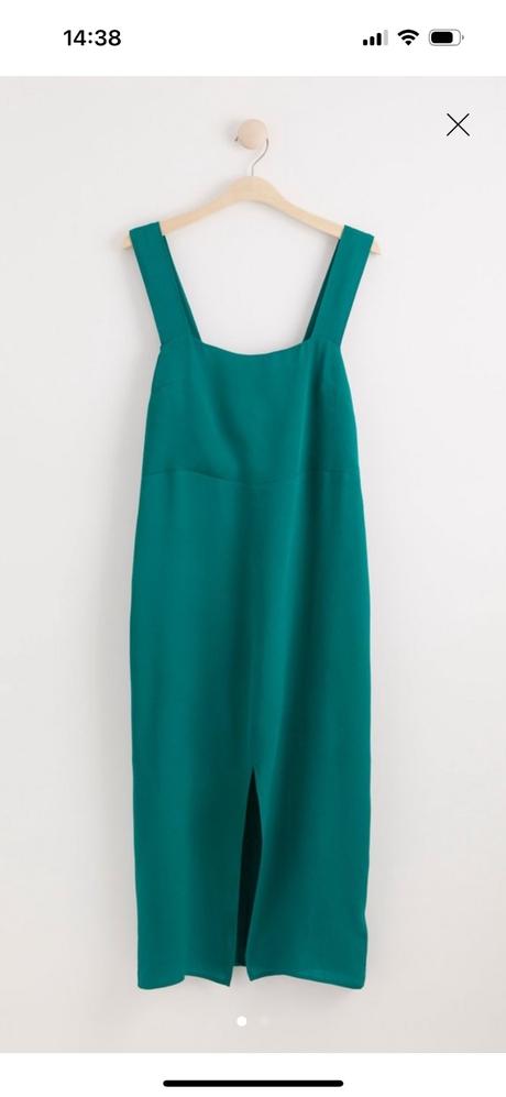 Viskozove saty lindex s predným razporkom, lindex,36