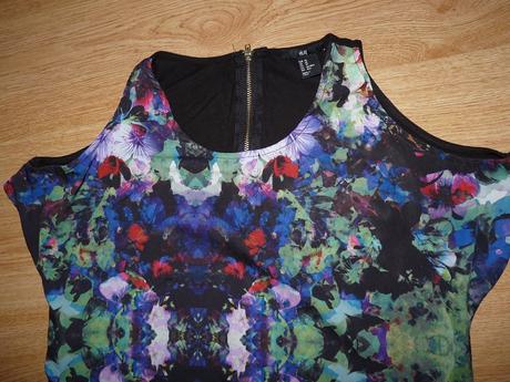 Veľké kvety, h&m,xs