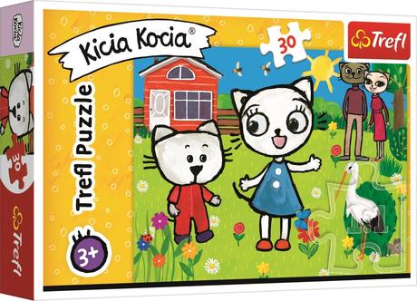 Trefl puzzle kicia kocia- dobrodružstvo 30 ks,