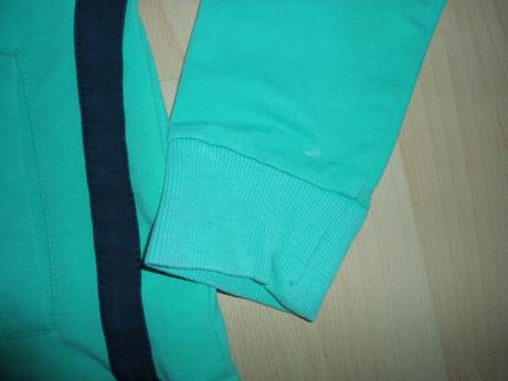 Zelena mikina na zips, xs