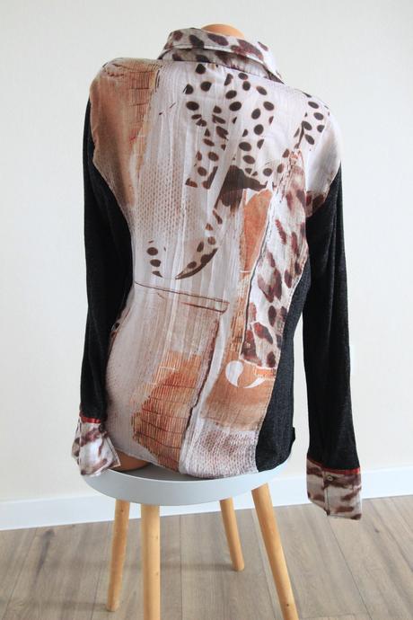 Hnedo šedá blúzka, xxl, xxl