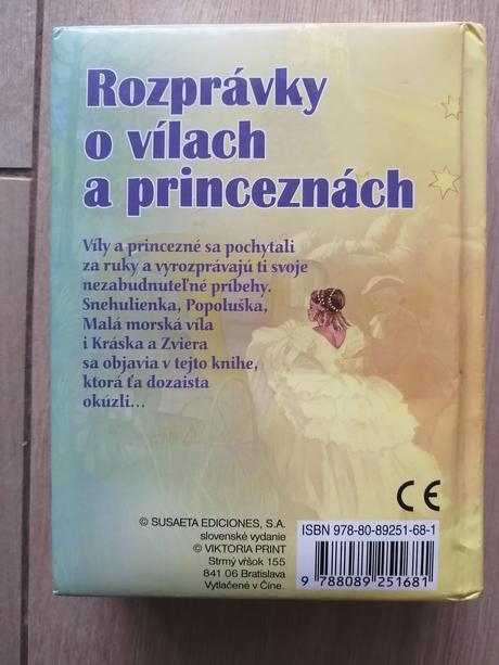 Kniha rozprávky o vílach a princeznách,