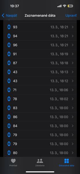 Je normálne, že tep na hodinkách skáče?