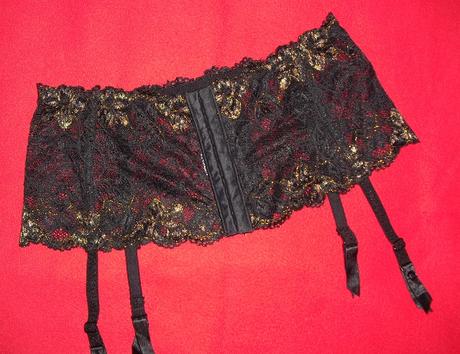 Sexy leskly podvazkovy korzetovy pas, m