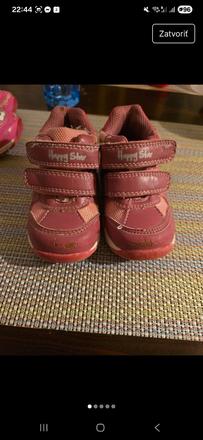 Bodovo ružové botasky na suchý zips, cupcake,20