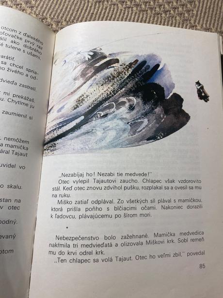 Krásna stará kniha muško a miško na severnom póle,