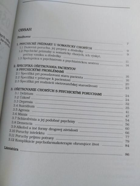 Ošetrovanie chorých s psychickými problémami,
