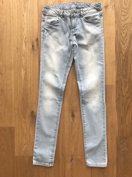 Bledomodre damske rifle, zara,36