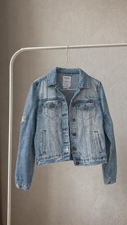 Riflova modra bunda s napisom cropp, s